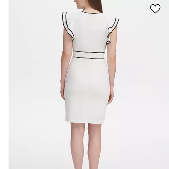 Tommy Hilfiger Flutter Sleeve Sheath Dress - Picture 9 of 10